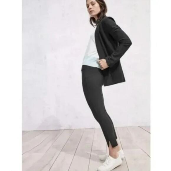 Athleta Stellar Trouser Pant Womens Size M in Black Travel Casual Office EUC - Picture 6 of 12